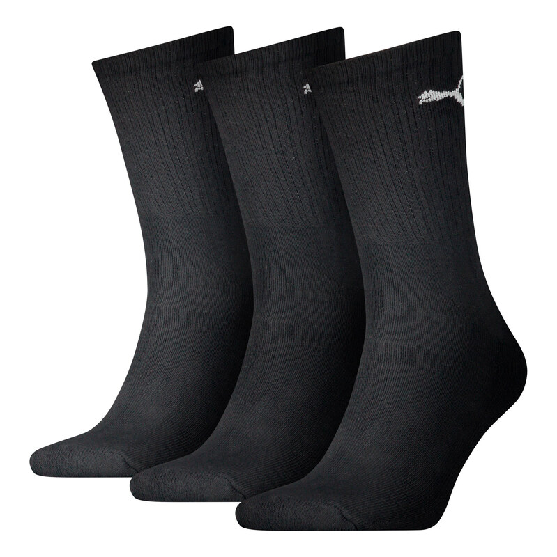PUMA Unisex sportovní ponožky s logem pro dospělé (balení 3 ks)