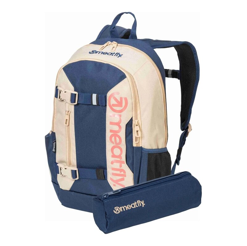 MEATFLY Batoh Basejumper Beige / Sea Meatfly + penál