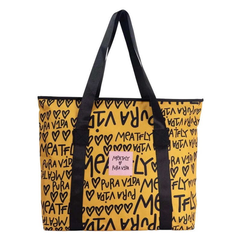 MEATFLY Plážová Kabelka X Pura Vida Skye Yellow/Black Meatfly