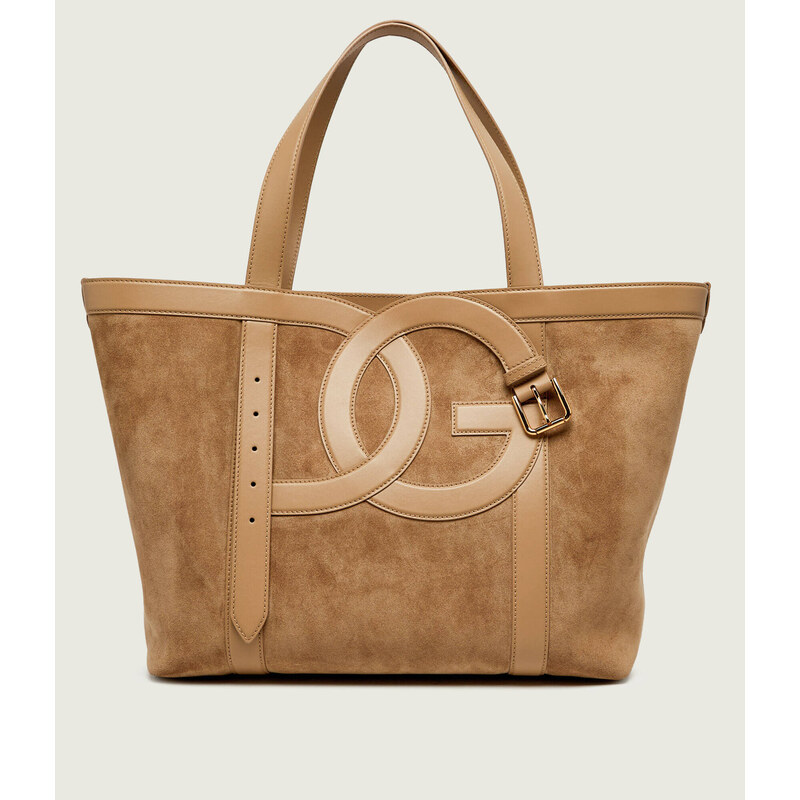 Dolce & Gabbana Kabelka shopper + váček DG Belt | semiš