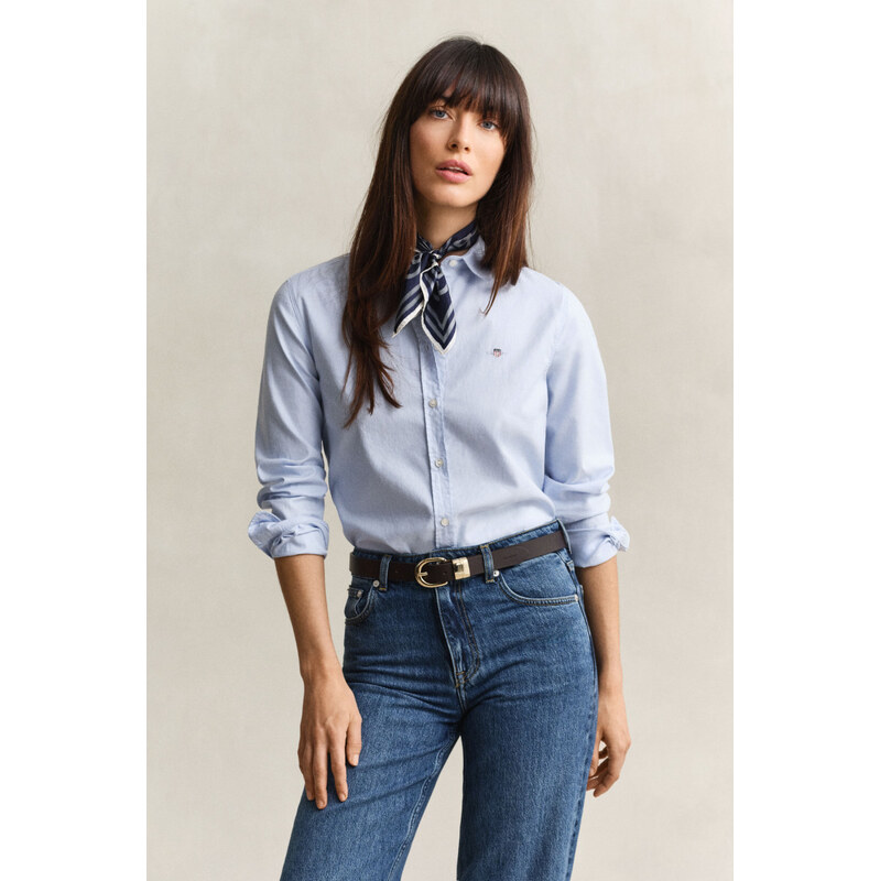 KOŠILE GANT SLIM STRETCH OXFORD SHIRT LIGHT BLUE