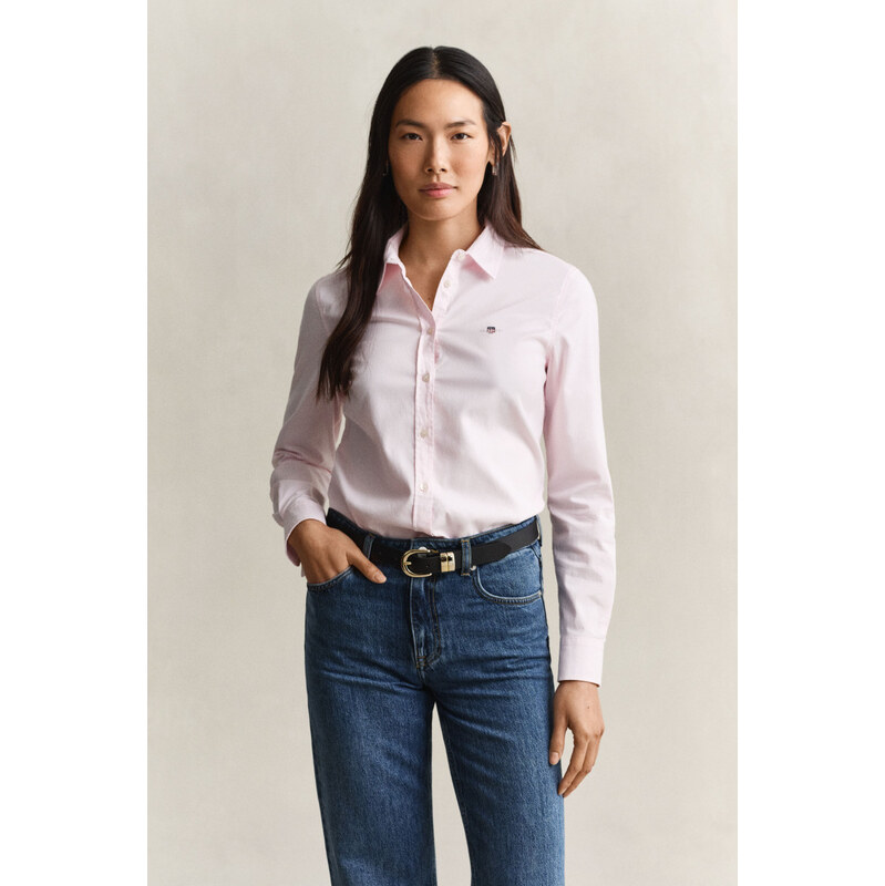 KOŠILE GANT SLIM STRETCH OXFORD SHIRT LIGHT PINK