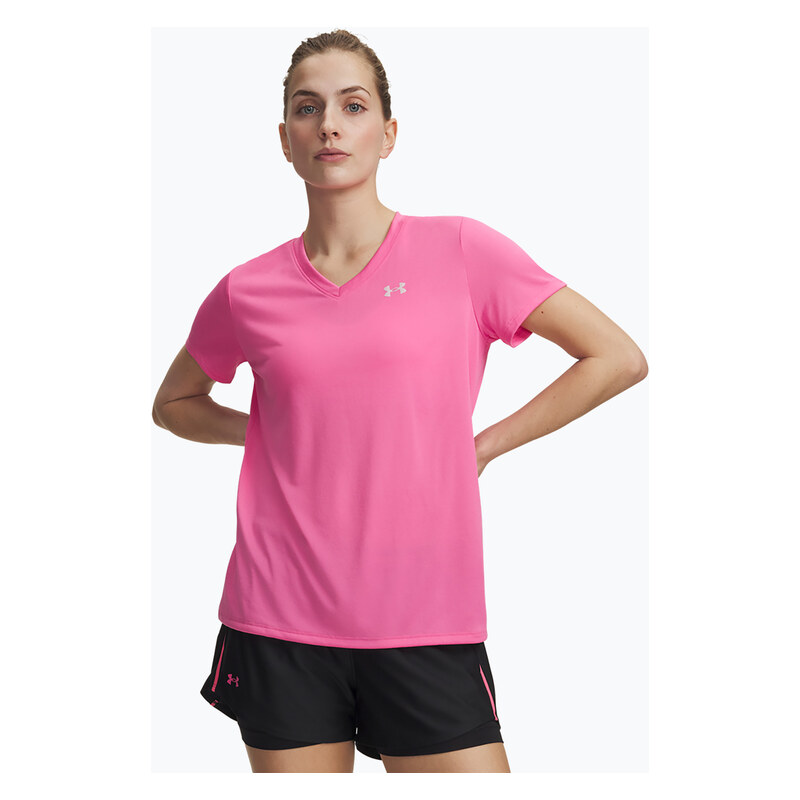 Dámské tréninkové tričko Under Armour Tech SSV Solid pink frenzy