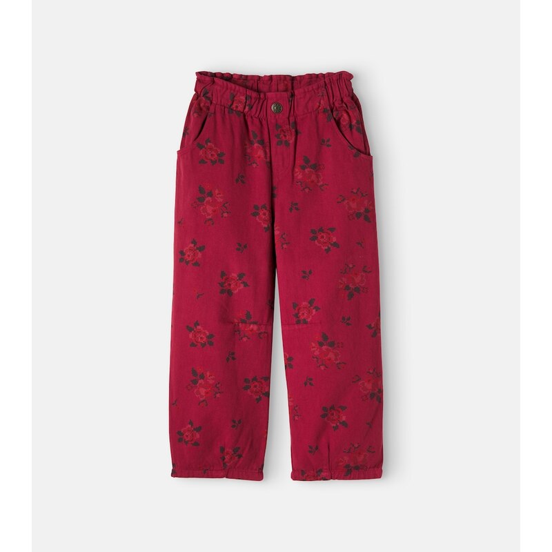 Cozmo Atenas floral cotton twill pants