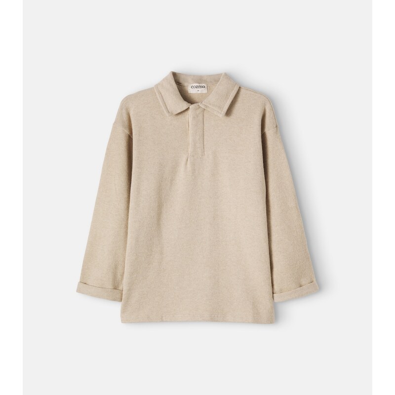 Cozmo Timor cotton-blend polo sweater