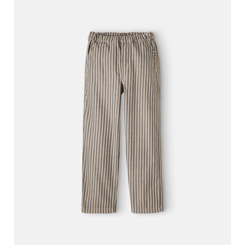 Cozmo Blas striped cotton twill pants