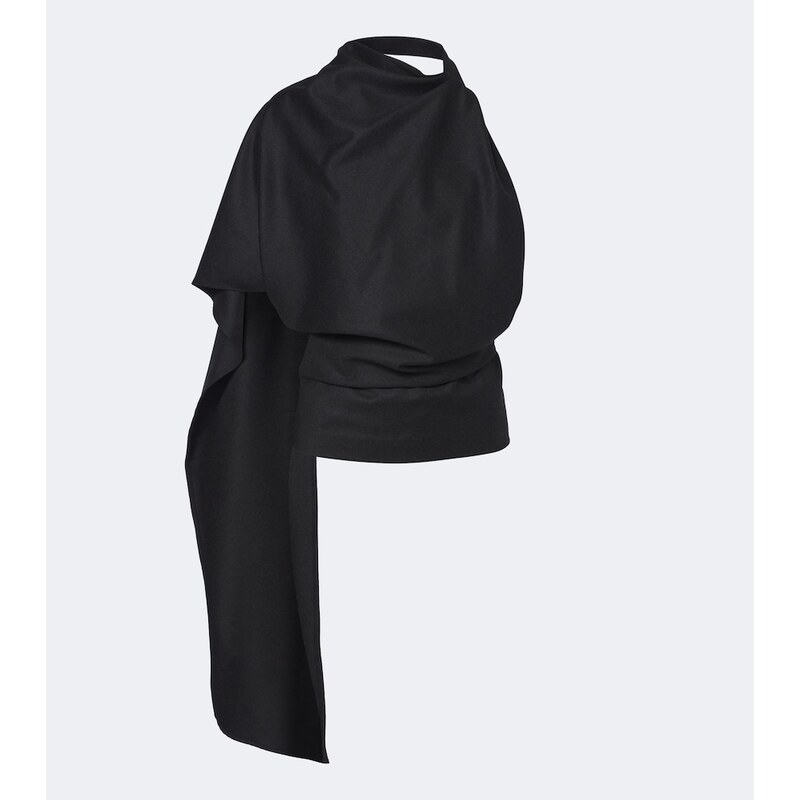 Róhe Assymetric wool top