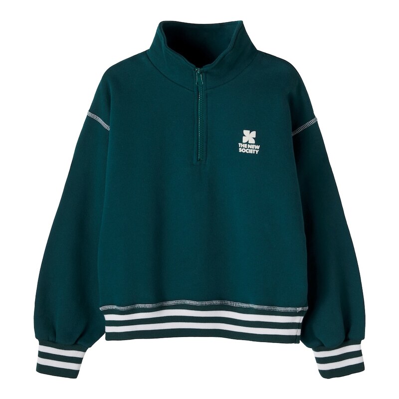 The New Society Whisper cotton half-zip sweatshirt