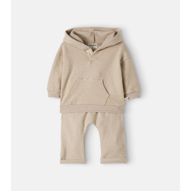 Cozmo Baby cotton-blend hoodie and pants set