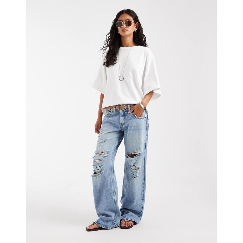 Free People Atlas dolman oversized top in clean ivory-White