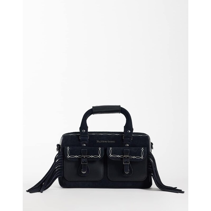 Dr Martens Rodeo top handle bag in black suede