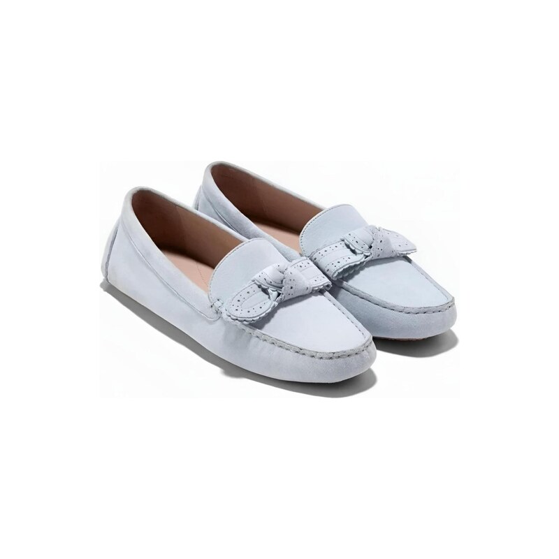 Cole Haan Mokasíny BELLPORT BOW DRIVER světlemodrá