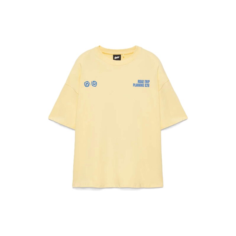 Pull&Bear Tričko STWD modrá / žlutá