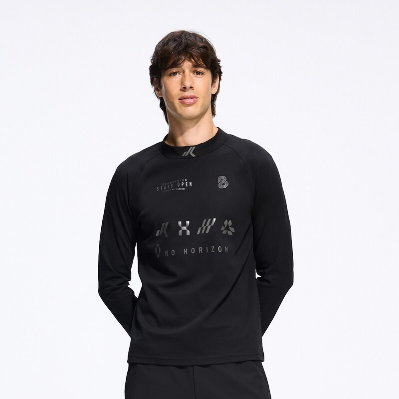 Reserved - Longsleeve z mercerované bavlny - černý