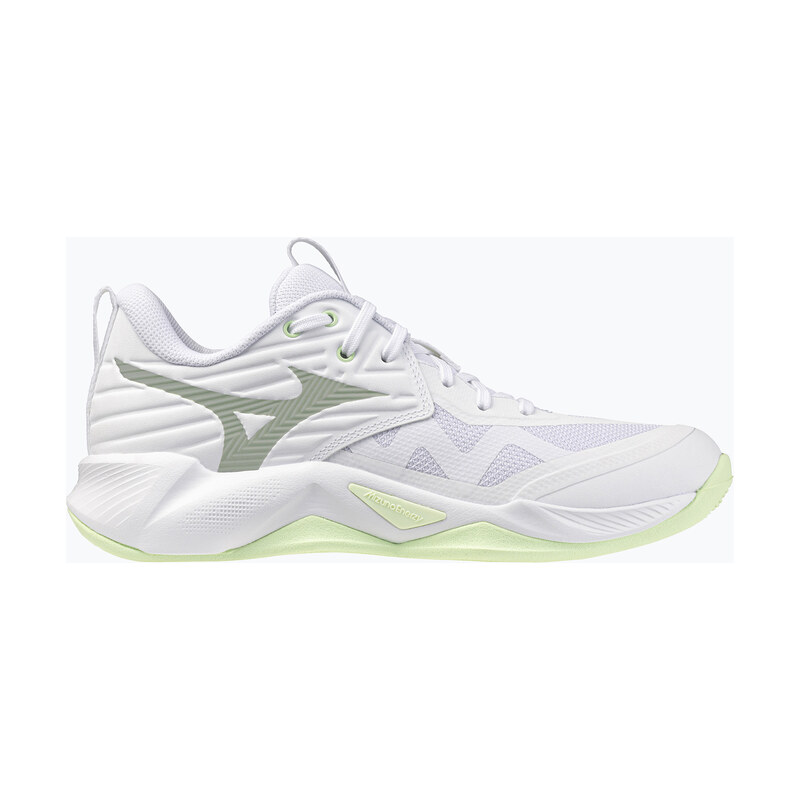Dámské volejbalové boty Mizuno Wave Momentum Pro white/aqua gray