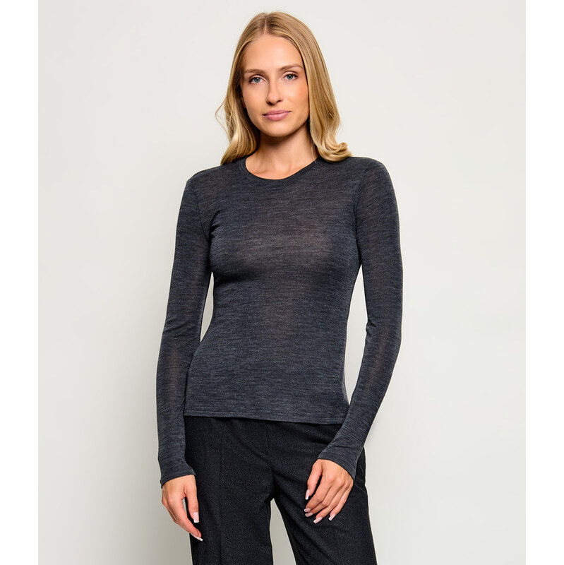 Weekend MaxMara Vlněná halenka Wkdpatto | Slim Fit |s příměsí