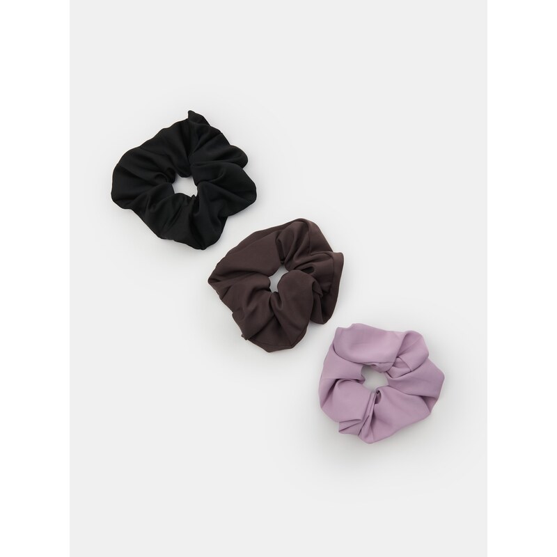 Sinsay - Gumičky do vlasů scrunchie 3 pack - vícebarevná