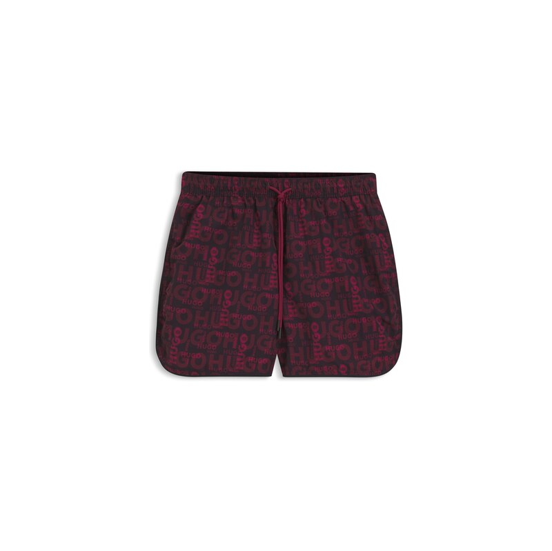 HUGO Drawcord swim shorts with all-over print