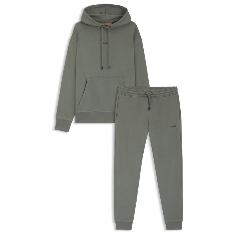 BOSS Casual cotton tracksuit set with a minimalist logo
