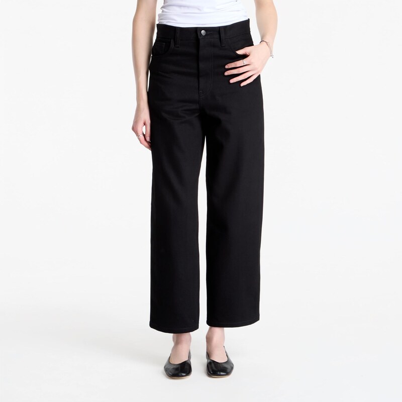 Džíny Carhartt WIP W Brandon Pant Black Rigid XS