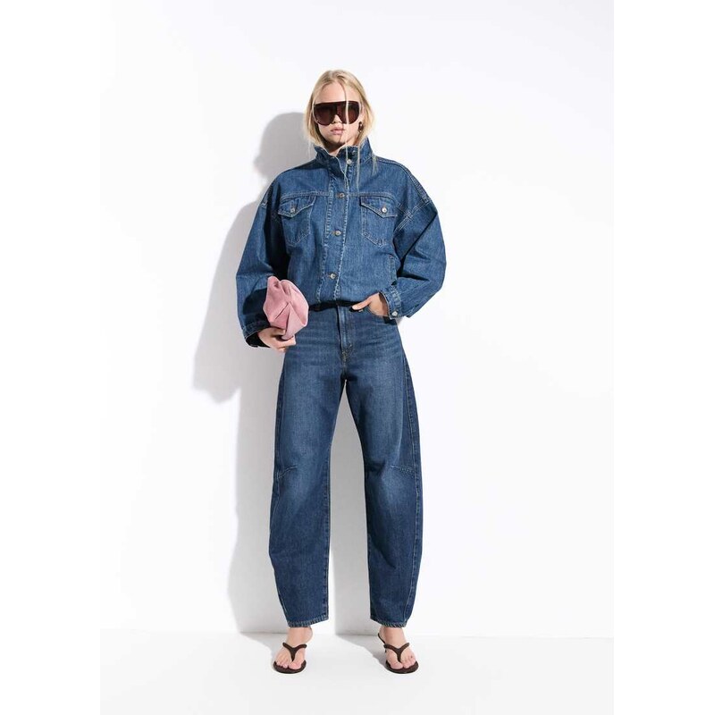 Levis cinch barrel jeans in dark wash-Navy