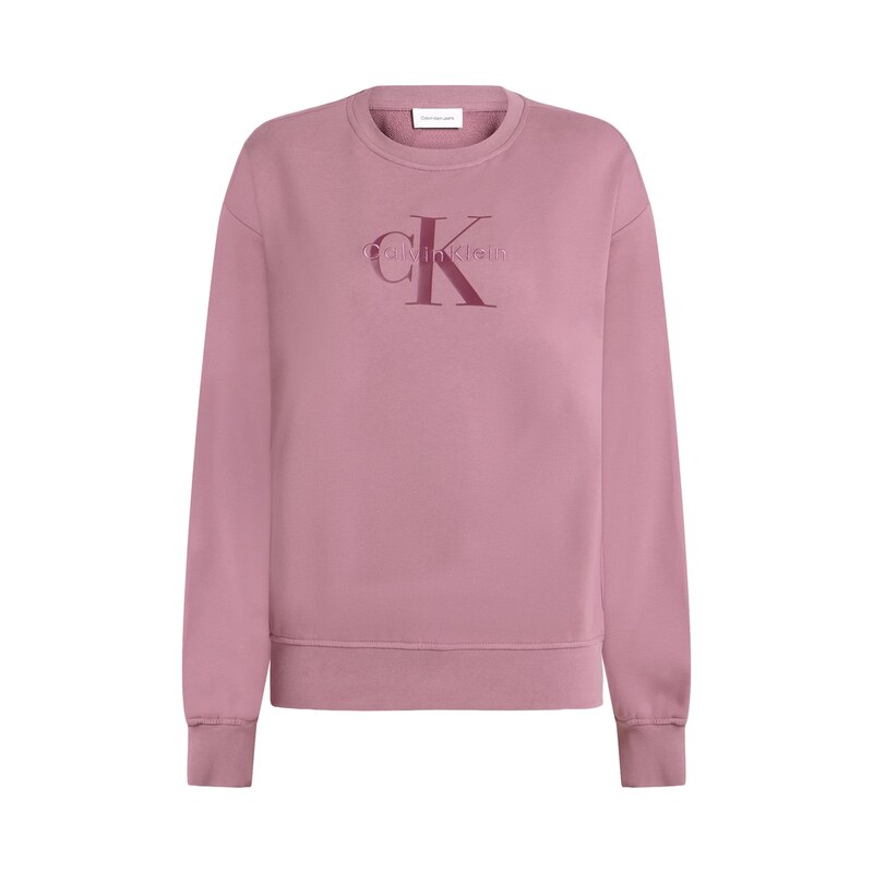 Calvin Klein Jeans Mikina vínově červená / pastelově červená