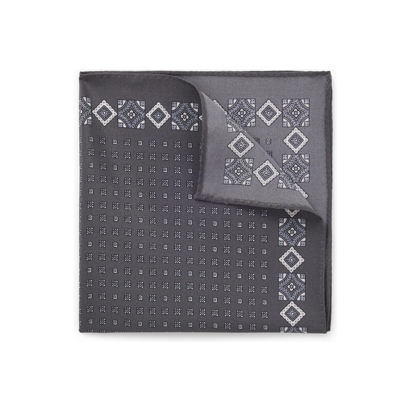BOSS BY BECKHAM pocket square in printed silk