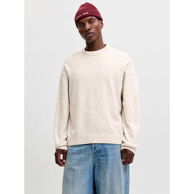 JACK & JONES Svetr JORNORREBRO barva bílé vlny