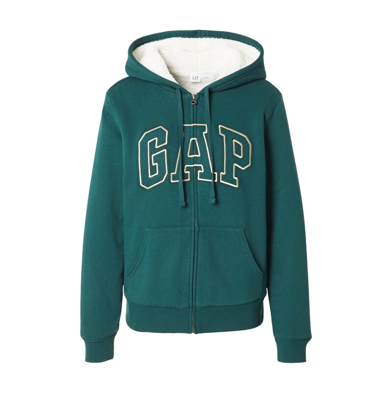 GAP Mikina FRANCHISE HERITAGE béžová / smaragdová