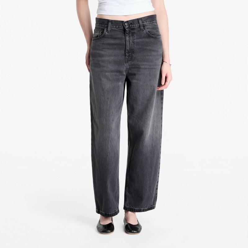 Džíny Carhartt WIP W Brandon Pant Black Marble Used Wash S