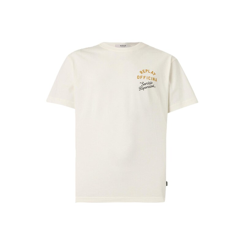 REPLAY Tričko kari / černá / offwhite