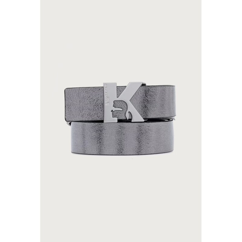 Karl Lagerfeld Jeans oboustranný pásek dámský kožený