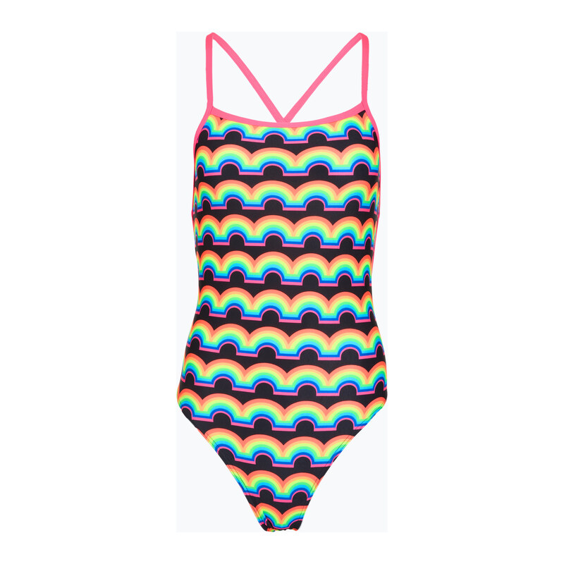 Dámské jednodílné plavky Funkita Strapped In One piece rainbowie