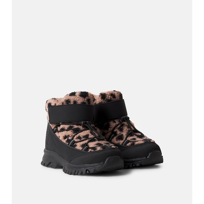 Liewood Aliza leopard-print teddy snowboots