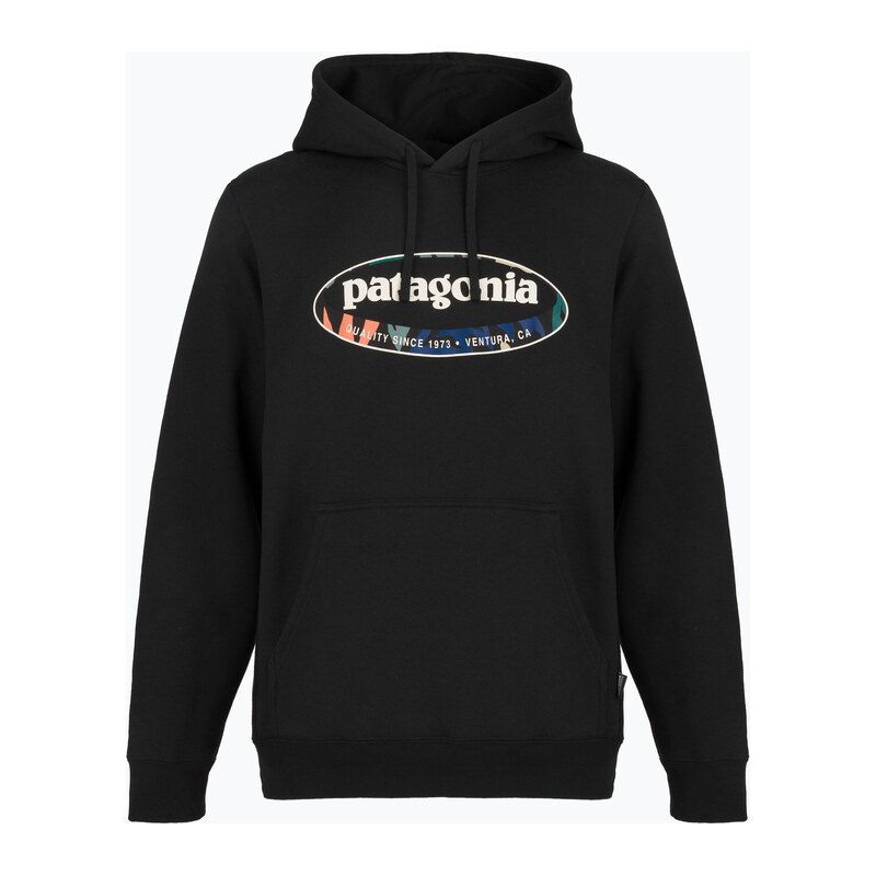 Pánská mikina Patagonia 95 Oval Logo Uprisal Hoody Black: