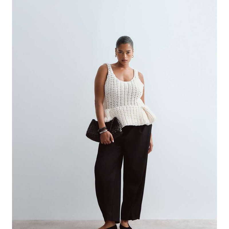 ARRANGE Curve Blythe tapered fold detail tailored trouser in