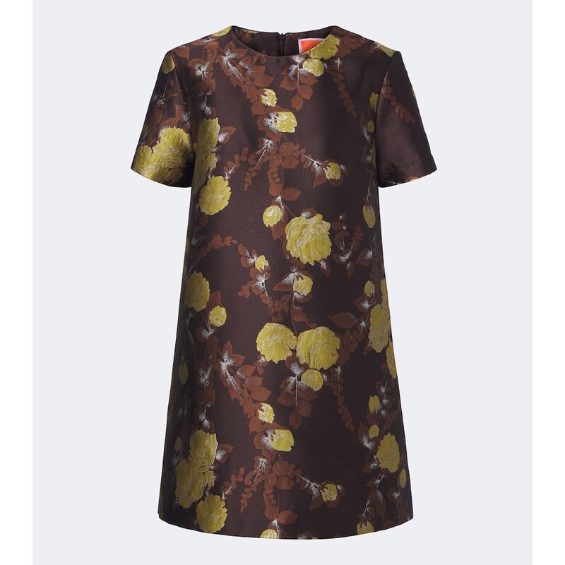 La DoubleJ Devon floral jacquard minidress