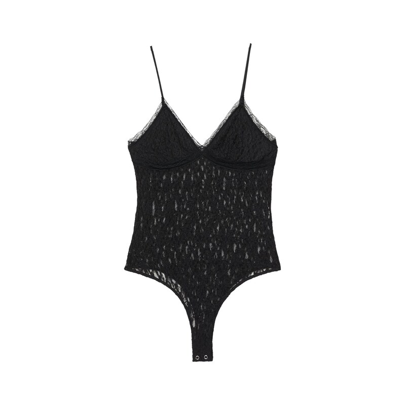 Pull&Bear Tričkové body černá