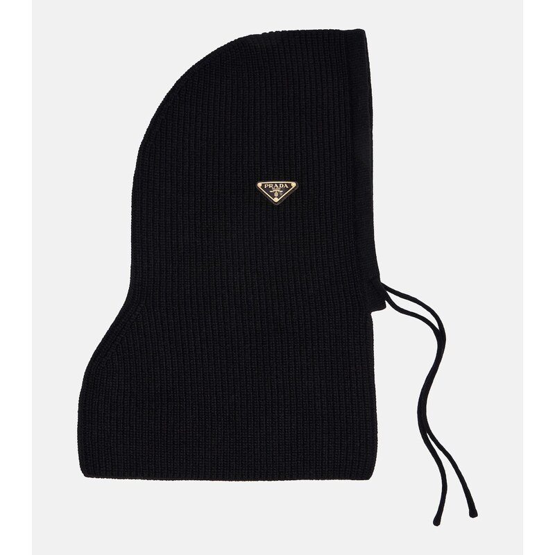 Prada Ribbed-knit wool and cashmere ski mask