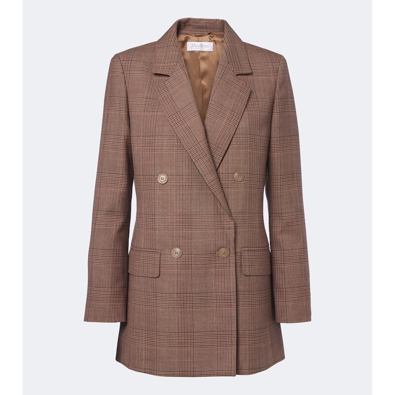Max Mara Double-breasted virgin wool blazer