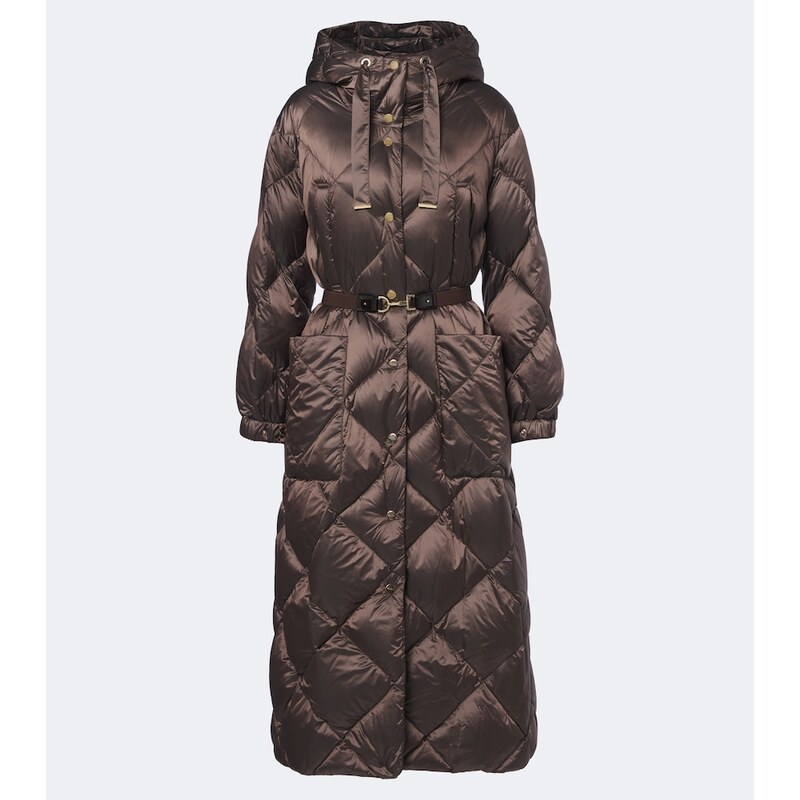Max Mara Hooded quilted down coat