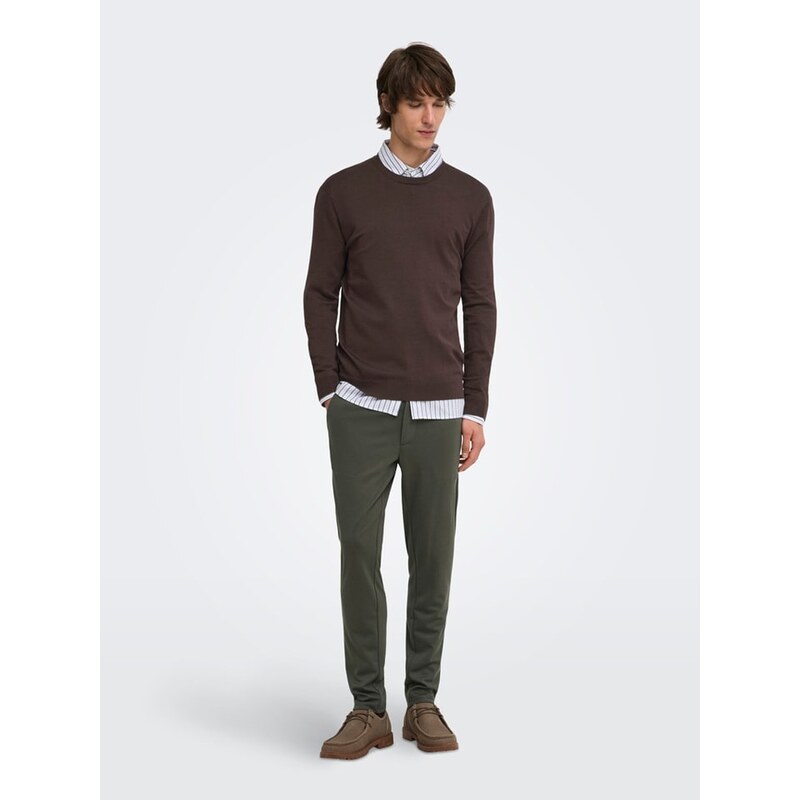 Kalhoty ONLY & SONS Khaki 5837795