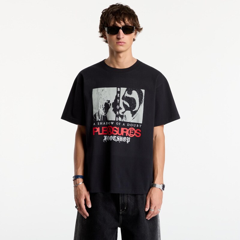 Tričko PLEASURES x FTSHP Zine T-Shirt UNISEX Black L
