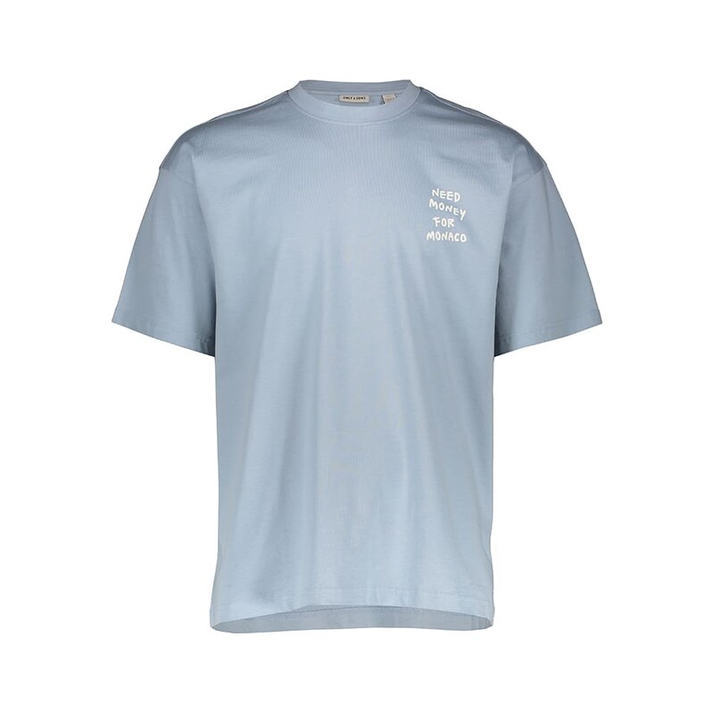 Tričko ONLY & SONS Hellblau 4172640