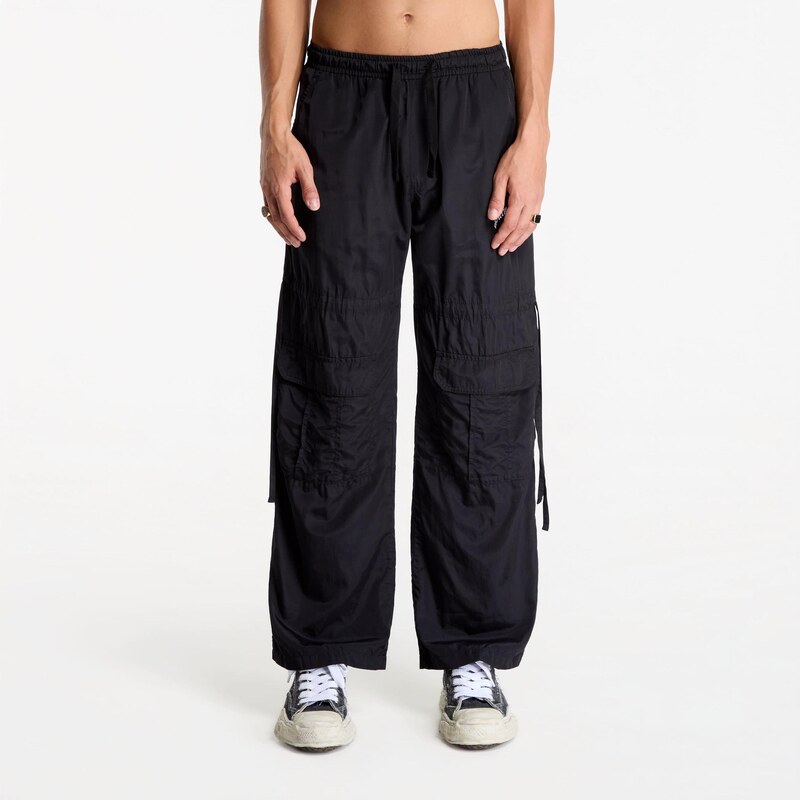 Kalhoty Palm Angels Curved Logo Draws Cargo Pants Black/ Off