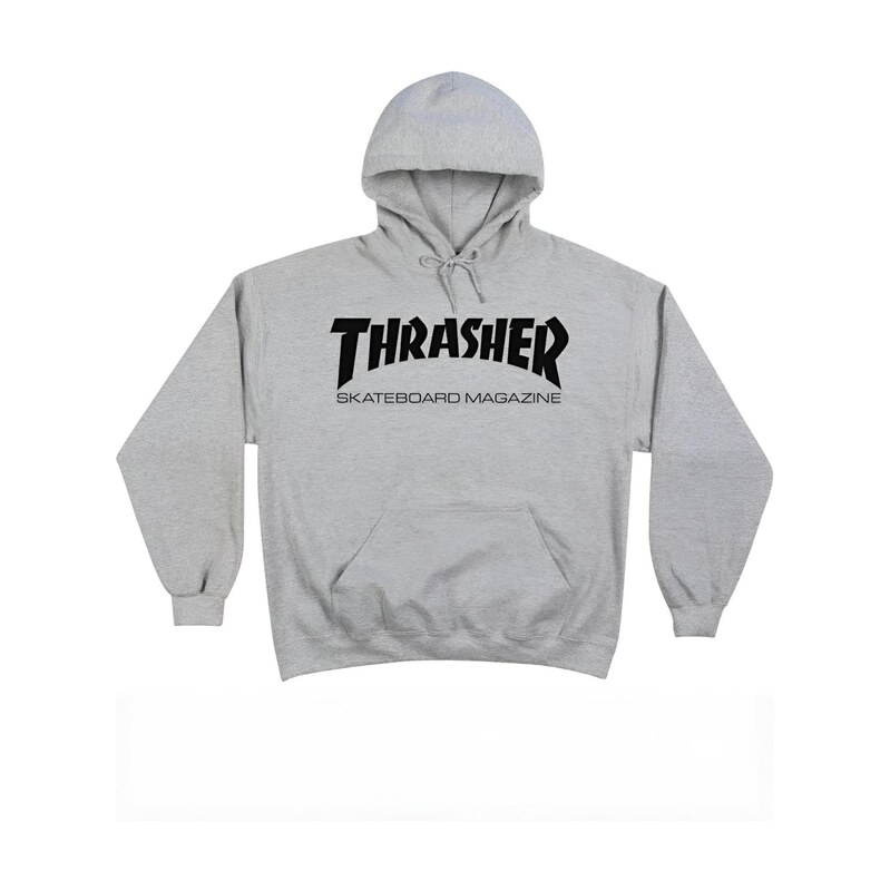 THRASHER Mikina SKATE MAG šedá