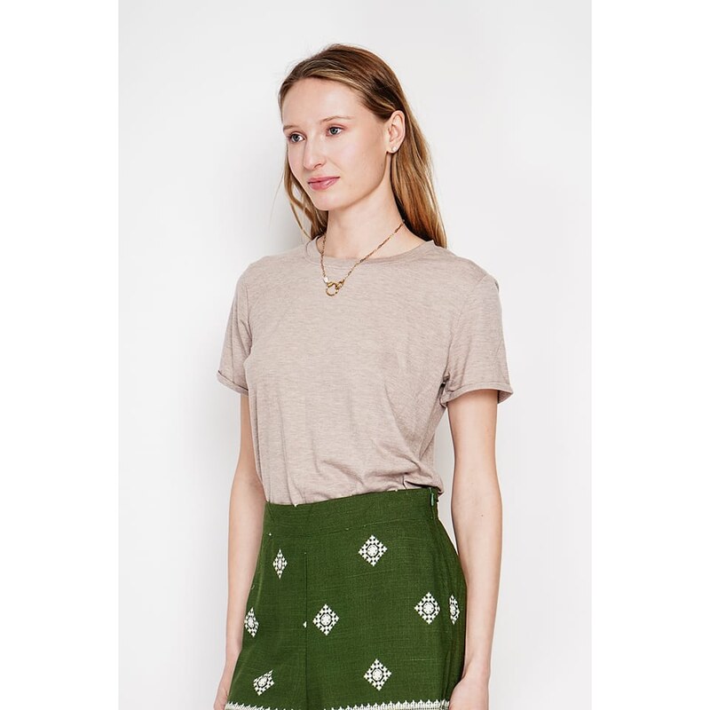 Tričko Le Jardin du Lin Beige 6241536