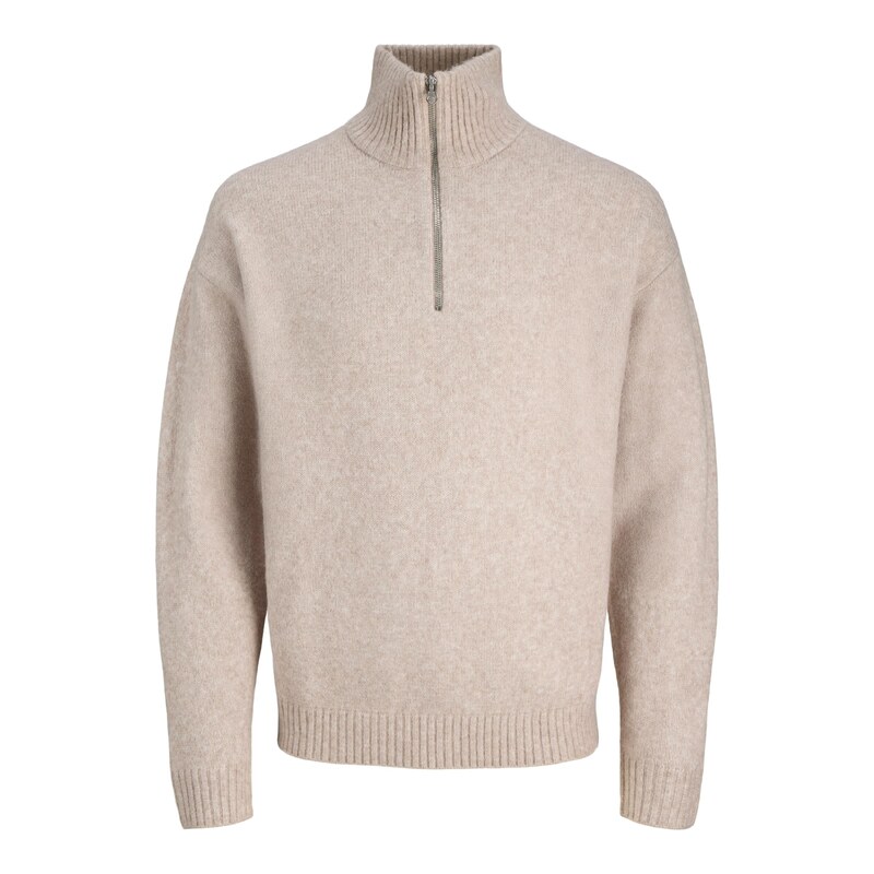 JACK & JONES Svetr JJESoho Ollie béžový melír