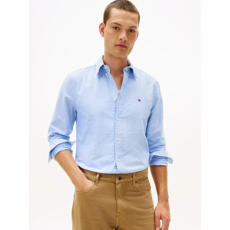 Tommy Hilfiger pánská modrá košile