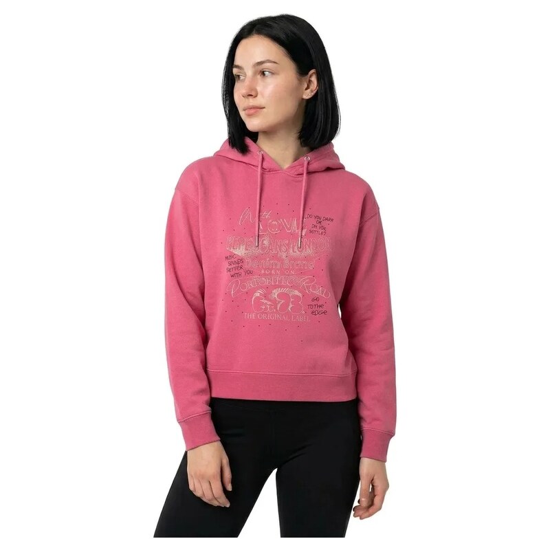 Pepe Jeans dámská růžová mikina